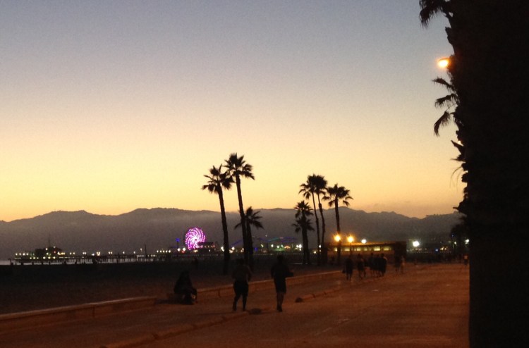 Santa Monica at sunset
