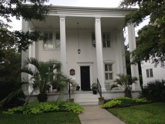 Inspired by Gone with the Wind's Tara, the previous owners raised the columns to be two stories high