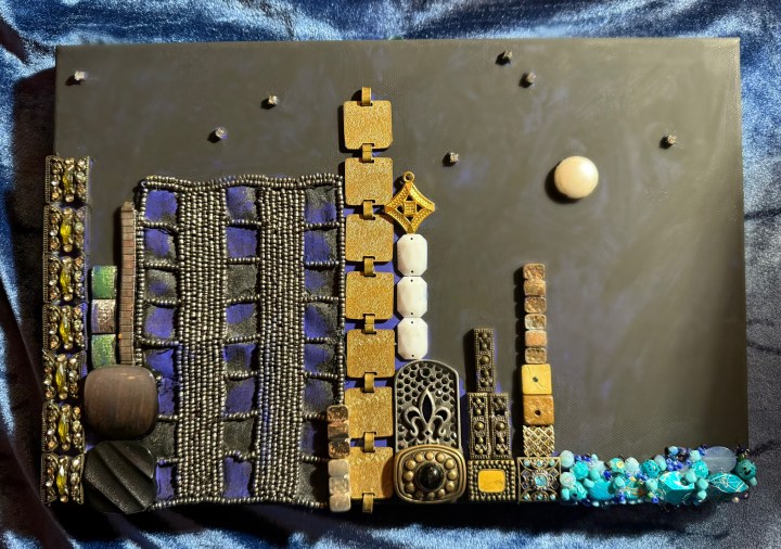 Skyline art on canvas